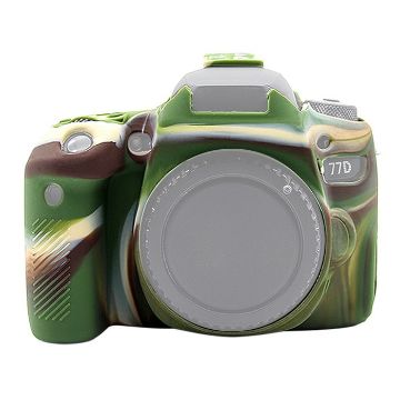 Canon EOS 77D PULUZ Camouflage Silicone Protective Case - 1