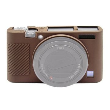 PULUZ Soft Silicone Case for Sony RX100 III/IV/V (Coffee) - 1