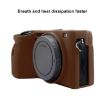 PULUZ Silicone Protective Case, Sony A6600/ILCE-6600 (Coffee) - 6