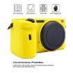 Silicone Protective Case for Sony A6600 - Yellow (PULUZ) - 4