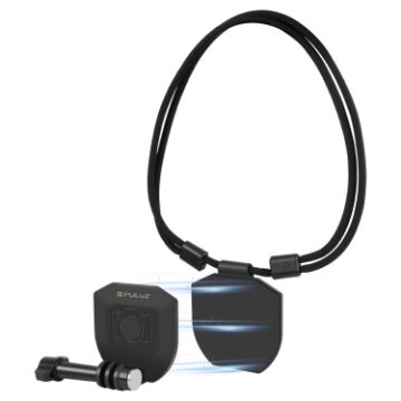 PULUZ Action Camera Magnetic Neck Mount Holder Vlog Strap, Black - 1