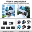 PULUZ Action Camera Helmet Chin Mount for Motorcycles (Black) - 6