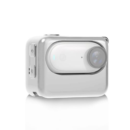 PULUZ Silicone Charging Case for Insta360 GO 3/GO 3S Camera (White) - 1