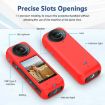 PULUZ Red Silicone Dust-proof Case for Insta360 X4 Full Body - 4