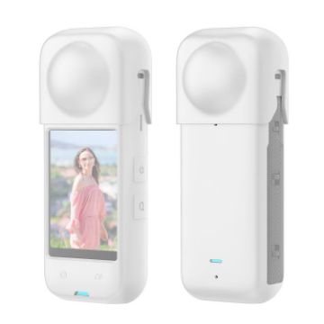 PULUZ White Dust-proof Silicone Case for Insta360 X4 - 1