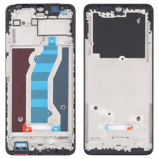 ZTE Blade V70 Max Front Housing LCD Frame Bezel Plate Black - 1