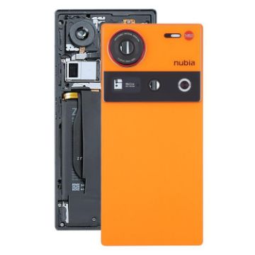 ZTE nubia Z70 Ultra Glass Back Cover with Camera Lens (Orange) - 1