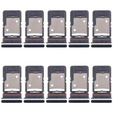 Tecno Camon 18 P 10pcs Original SIM & Micro SD Card Trays (Black) - 1
