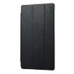 ENKAY Silk Texture Flip Case for Galaxy Tab S4 10.5 (Black) - 2