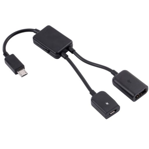 Micro USB OTG Adapter Cable 1 to 2 - 1