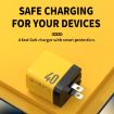 WK WP-U128 40W Dual USB-C GaN Charger, US Plug - 3
