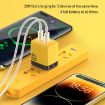 WK WP-U128 40W Dual USB-C GaN Charger, US Plug - 6