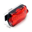 LED Bike Rear Tail Light: 5 LEDs, 7 Modes, Safety Flash Lamp - 3