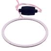 80mm 5W 180LM Green Angel Eyes Car Headlight COB LED Light, 12-24V - 2