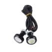 2 PCS 3W Waterproof Eagle Eye LED Vehicle Lights, 60cm Cable, Ice Blue - 4