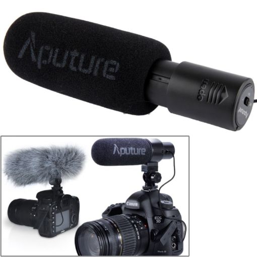 Aputure V-MIC D1 Shotgun Mic, 360 Pan/180 Tilt Support - 1