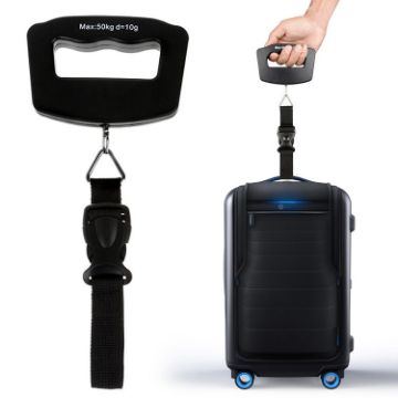 Electronic Travel Luggage Scale 50kg (Black) - 1