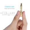 Gold Plated 6.35mm to 3.5mm Stereo Jack Adapter Socket - 3