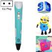 Blue Hand-held 3D Printing Pen, EU Plug - 1