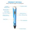 Blue Hand-held 3D Printing Pen, EU Plug - 4
