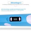 Blue Hand-held 3D Printing Pen, EU Plug - 6
