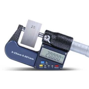 25mm Electronic Digital Micrometer, 0.001mm Resolution - 1