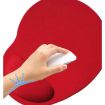 Red Gel Wrist Rest Mouse Pad - 2 PCS Cloth Set - 4