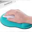 Red Gel Wrist Rest Mouse Pad - 2 PCS Cloth Set - 6