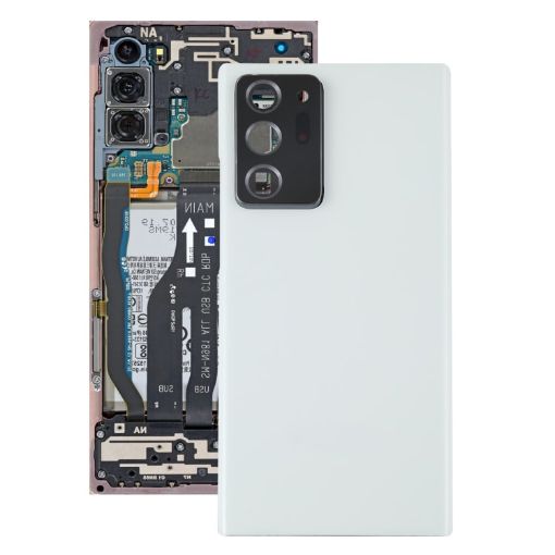 Galaxy Note20 Ultra Battery Back Cover & Camera Lens (White) - 1