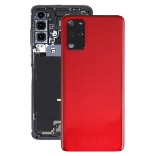 Samsung Galaxy S20+ Red Battery Back Cover with Camera Lens - 1
