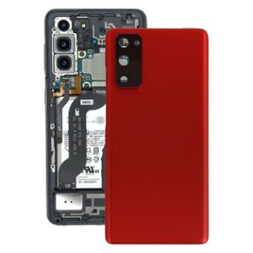 Samsung Galaxy S20 FE Red Back Cover with Camera Lens - 1