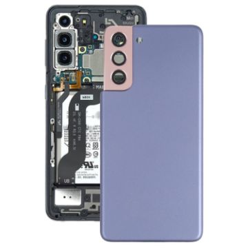 Galaxy S21 5G Purple Battery Back Cover with Camera Lens - 1