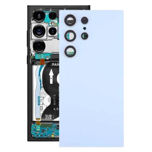 Samsung Galaxy S24 Ultra OEM Battery Back Cover with Lens (Blue) - 1