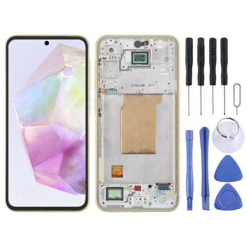 Original Samsung Galaxy A35 A356B LCD Screen Assembly Light Green - 1
