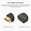 Mini HDMI Male to HDMI Female Adapter, Gold Plated (Black) - 4