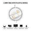 CAT7 Ultra-thin Flat Ethernet LAN Cable 10Gbps 30m Gold Plated RJ45 - 6