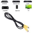 1.5m 4 Pin S-VIDEO to RCA AV Converter Cable Adapter - 3