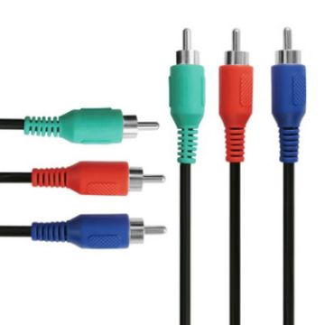 AV 3 RGB Male to Male Cable, 1.5m Length - 1