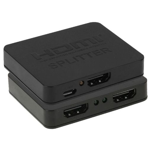 4K Mini HDMI Splitter 1x2 for HDTV, DVD, Projector, DVR - 1