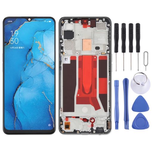 LCD Screen for OPPO Reno3/X2 Lite/K7 5G with Frame (Gold) - 1
