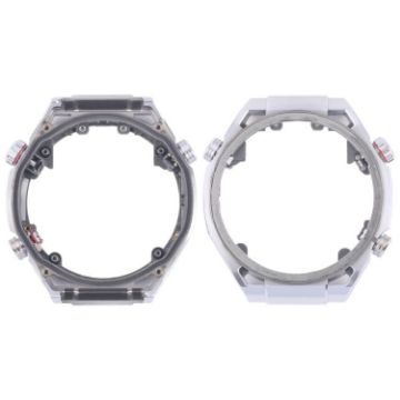 LCD Screen Frame Bezel Plate for Huawei Watch Ultimate (Silver) - 1