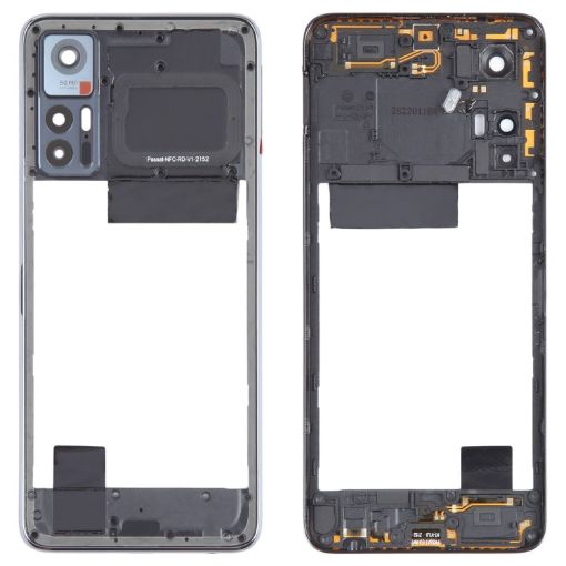 TCL 30 4G/5G Original Middle Frame Bezel Plate - Black - 1