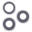 iPhone 16 Pro Max Camera Lens Cover Set (3pcs, Silver) - 1