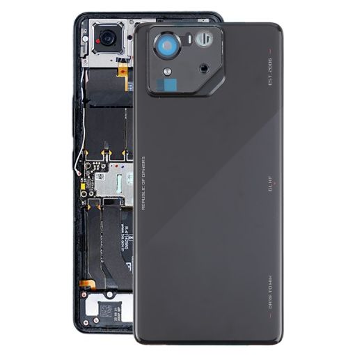 Asus ROG Phone 8 Pro AI2401 Original Glass Back Cover Bright Black - 1