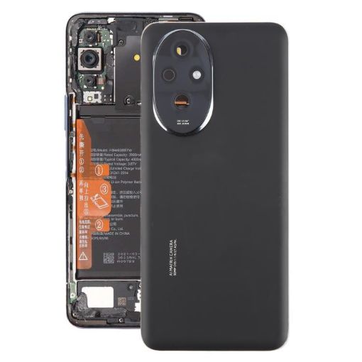 For Honor 200 Battery Back & Camera Lens Cover (Black) OEM - 1