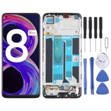 OPPO Realme 8 Pro LCD Screen & Digitizer Assembly with Frame - 1