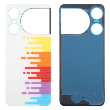 ZTE nubia Music 2 White Glass Battery Back Cover with Adhesive - 1