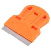 Orange Glue Remover Squeegee - Sticker Cleaner with Plastic Handle - 1