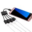18cm Micro USB OTG 4-Port Hub Cable for Various Smartphones (Black) - 4