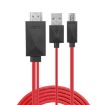 2m 1080P Micro USB MHL to HDMI HDTV Adapter Converter Cable - 1